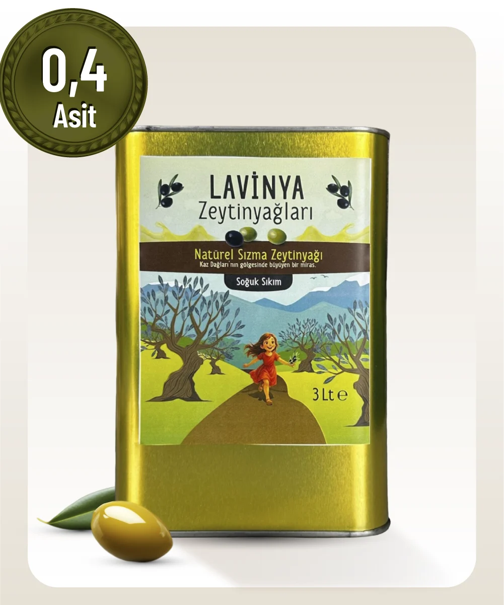 Lavinya Natural Sızma Zeytinyağı 3 lt 0,4 Asit